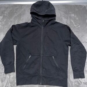 American Giant Storm Full Zip Hoodie Mens XL Black DWR Cotton Water Repellent